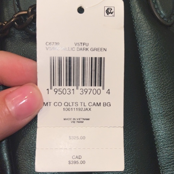 Coach Tall Camera Bag with Quilting - Picture 4 of 5